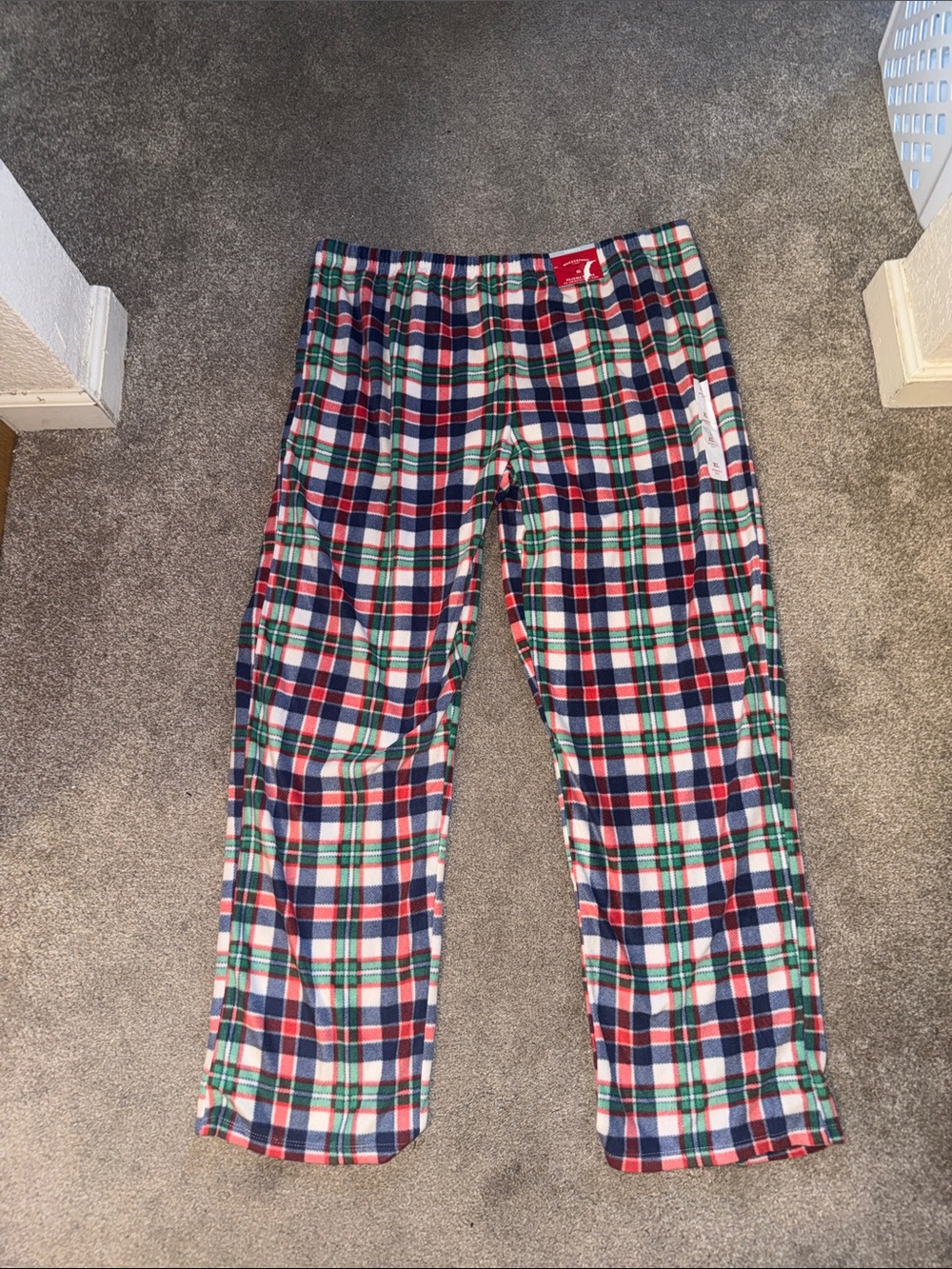 Wondershop Women's Plaid Flannel Pajama Pants - Red, Navy & Green